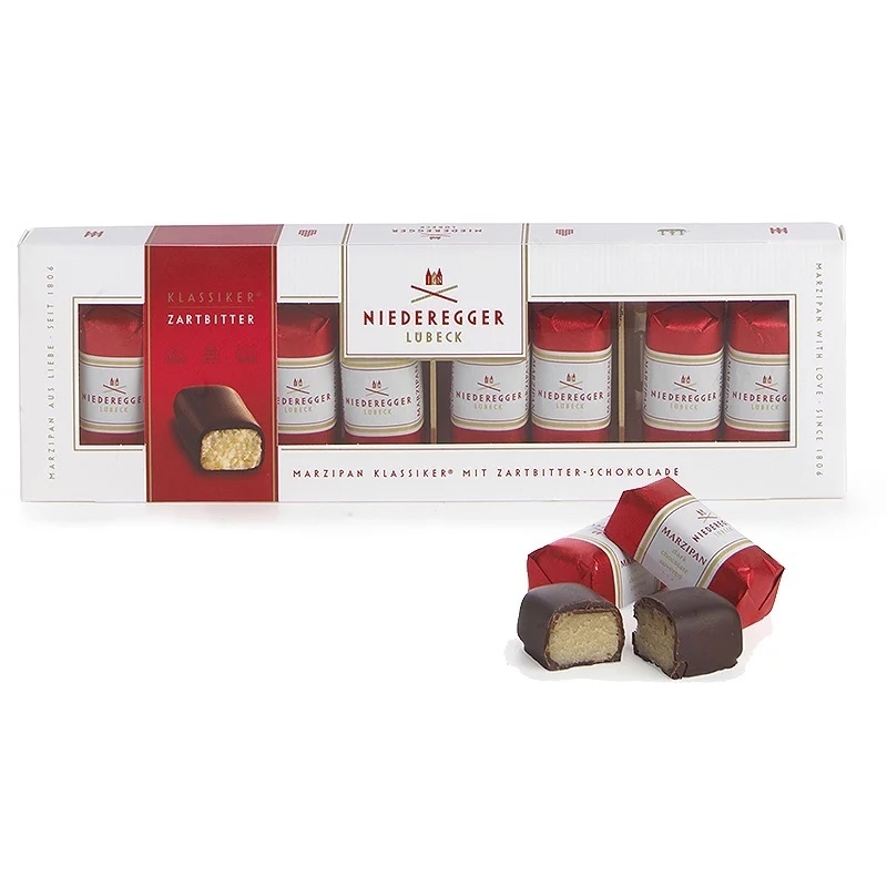 Niederegger Lubeck Marzipan Portions w/Dark Chocolate Classic 100g - Picture 1 of 1
