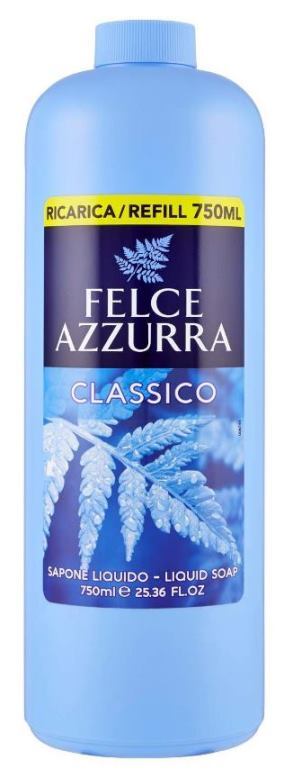 Felce Azzurra Liquid Soap Classic Refill 750ml / Sapone Liquido - Felce ...