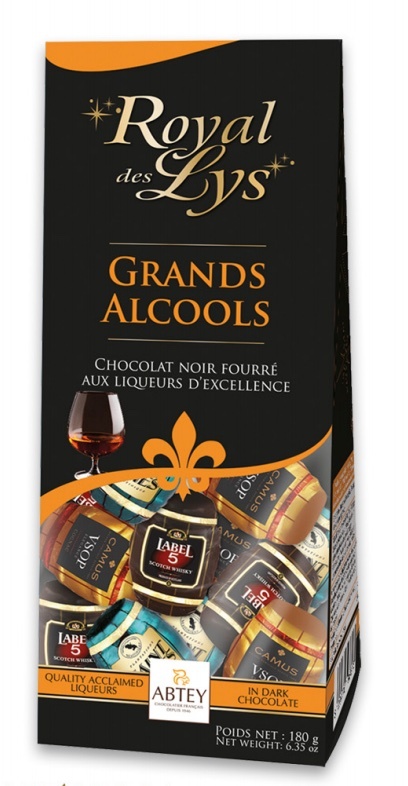 Chocolat fourré aux liqueurs Royal des Lys ABTEY