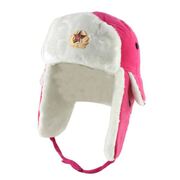 Soviet Union Military Lady Winter Hat Ushanka Earflaps PINK & WHITE