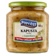 Provitus Spring Cabbage w/Dill 480g / Kapusta Mloda z Koperkiem