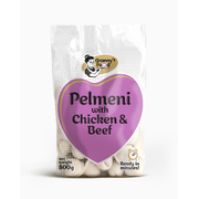 Granny's Food Pelmeni Dumplings w/Chicken & Beef Frozen 800g