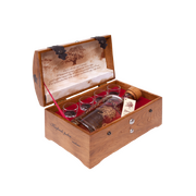 Debowa Polska Oak Vodka Wooden Gift Box 4 shot glasses 700ml