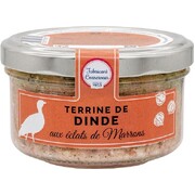 Ducs de Gascogne Turkey Terrine w/Chestnut 130g / Terrine de Dinde aux eclals de Marrons