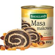 Bakalland Poppy Seed Filling w/Nuts & Fruits Tin 850g / Masa Makowa z Bakaliami 