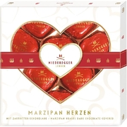 Niederegger Hearts Marzipan Dark Chocolate Gift Box 125g