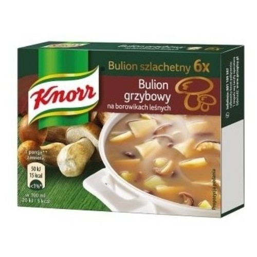 Knorr Stock Cubes Mushroom 60g / Bulion Grzybowy z Borowikami