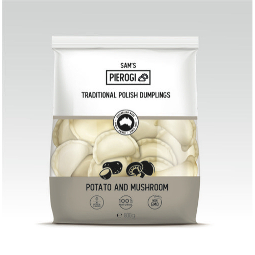 Sam's Pierogi Vareniki Potato & Mushrooms Frozen 800g