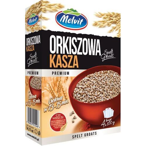 Melvit Boil-in-Bag Groats Spelt 400g / Orkiszowa Kasza