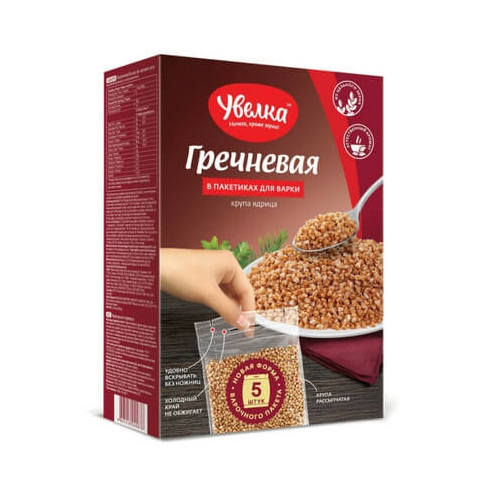 Uvelka Groats Boil-in-Bag Buckwheat 400g