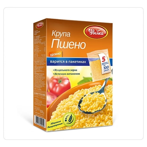 Uvelka Groats Boil-in-Bag Whole Millet 400g