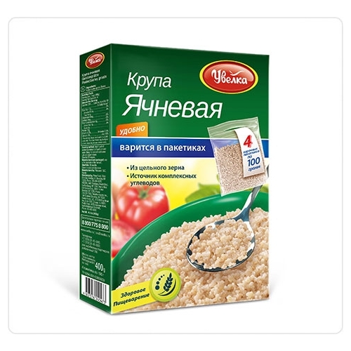 Uvelka Groats Boil-in-Bag Crashed Barley 400g