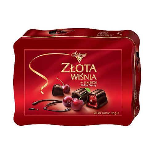 Solidarnosc Cherry in Liqueur Tin 365g / Zlota Wisnia w Likierze
