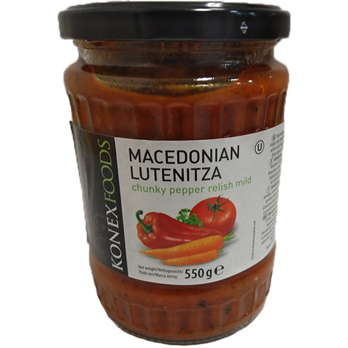 Konex Food Macedonian Lutenitza Chunky Pepper Relish Mild 550g