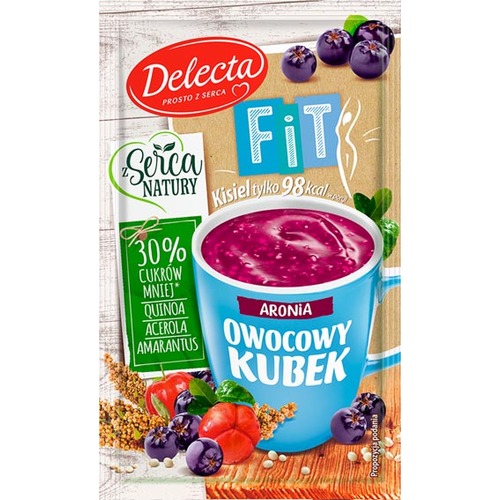 Delecta Fruit Mug Instant Pudding Chokeberry 26g