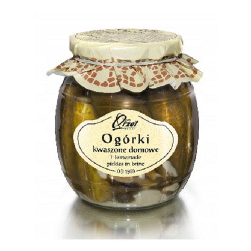 Orzel Cucumbers Pickles in Brine Homemade 750g / Ogorki Kwaszone Domowe