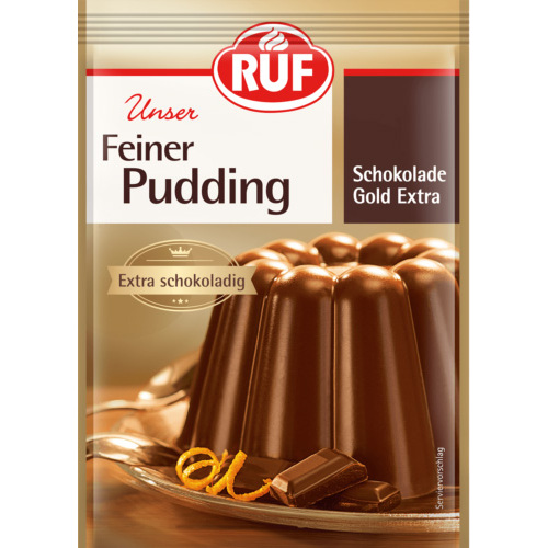 RUF Pudding Chocolate Gold Extra 3 Sachets 138g