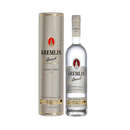 Kremlin Award Classic Vodka Tin Gift Box Grey 700ml
