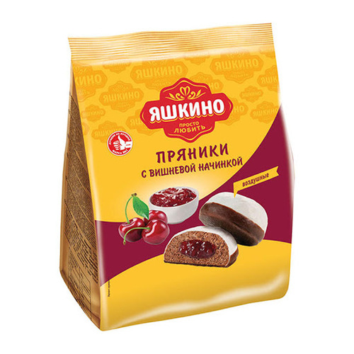 Yashkino Gingerbreads Cookies Cherry 350g