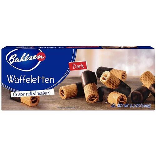 Bahlsen Crispy Rolled Wafers Dark 100g / Waffeletten