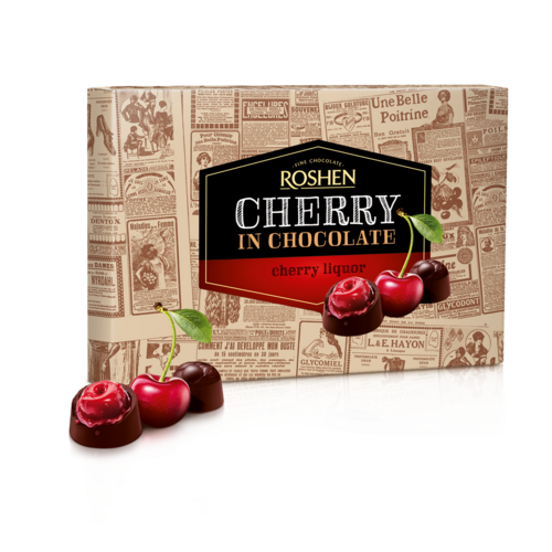 Roshen Cherry in Cherry Liqueur Gift Box 155g