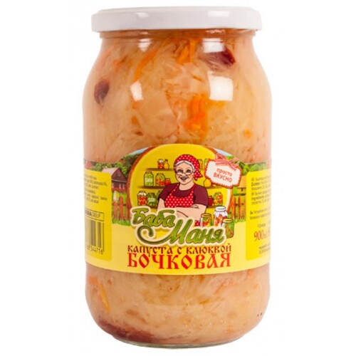 Siberia Group Baba Manya Sauerkraut w/Cranberries 860g