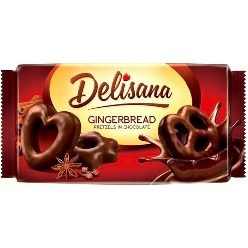 Delisana Gingerbread Pretzels in Chocolate 400g