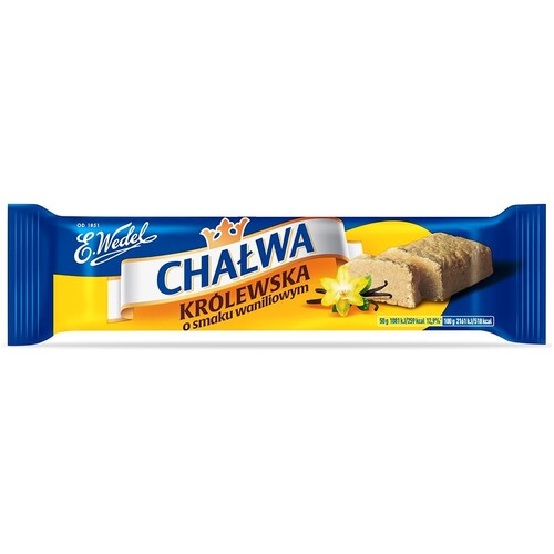 Wedel Sesame Halva Vanilla 50g / Chałwa Królewska