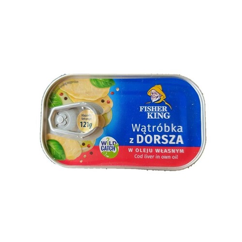 Fisher King Cod Liver in Own Oil Canned 121g