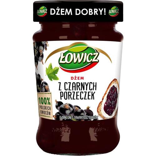 Lowicz Black Currant Jam Low Sugar 280g