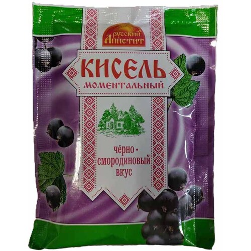 Russian Appetite Instant Jelly Blackcurrant 90g