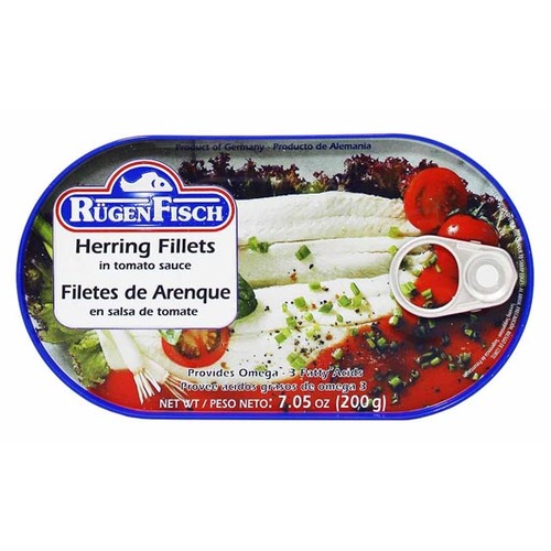 Rugen Herring Fillets in Tomato Sauce 200g