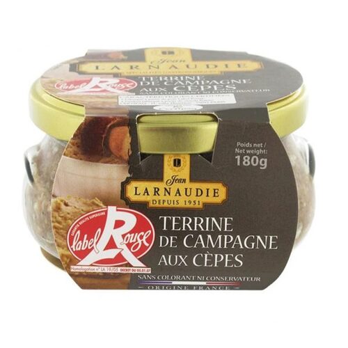 Jean Larnaudie Farmhouse Pate w/Porcini Jar 180g / Terrine De Campagne