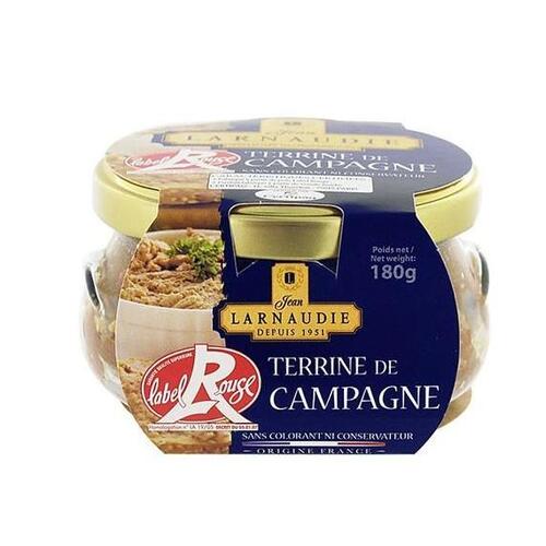 Jean Larnaudie Farmhouse Pate Traditional Jar 180g / Terrine De Campagne