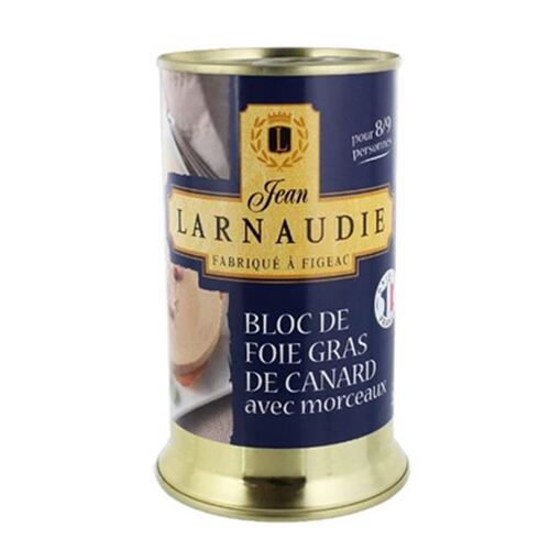 Jean Larnaudie Block of Foie Gras Duck Tin 350g