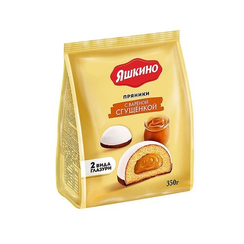 Yashkino Gingerbreads Cookies Sweet Condensed Milk Filling 350g