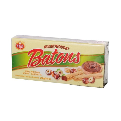 Kras Batons Hazelnut Wafers Nougat 250g