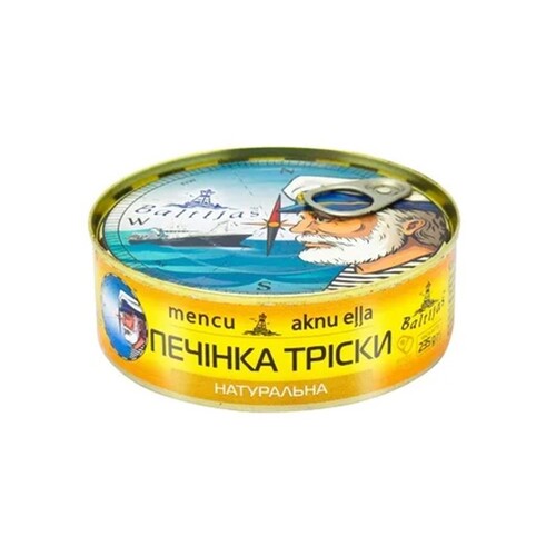 Baltijas Cod Liver Natural in Oil Canned 235g