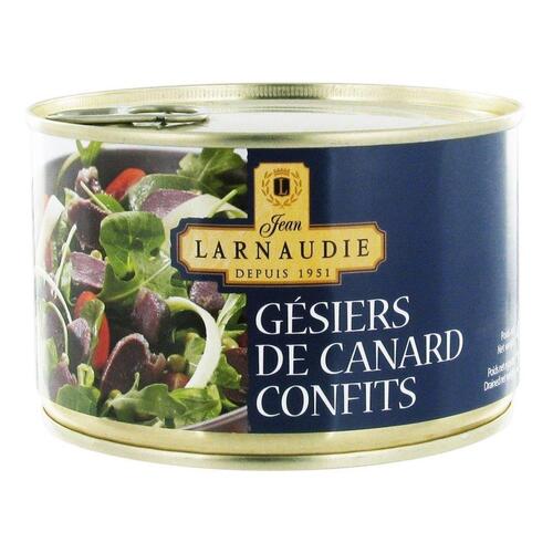 Larnaudie Duck Gizzards Confit Tin 410g / Gesiers de Canard Confits