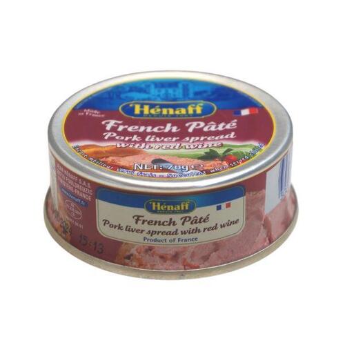 Henaff Pate Pork Liver with Red Wine 78g