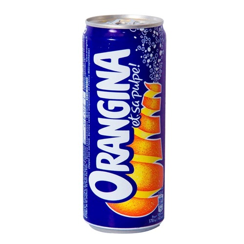 Orangina Citrus Beverage Original Can 330ml / All Natural