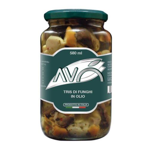 AVO Mushroom Trio with Herbs in Sunflower Oil 550g