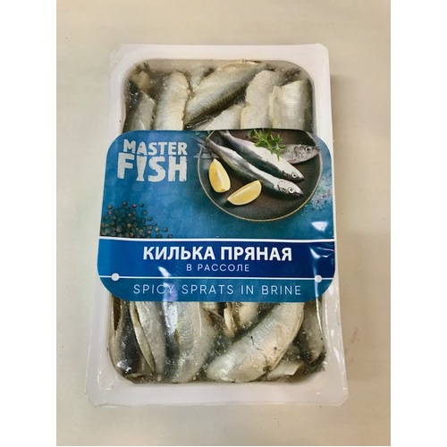 Master Fish Sprats Spicy Gutted & Headed in Brine 500g
