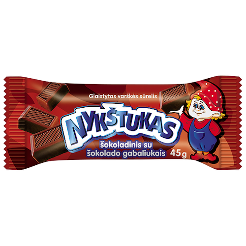 Nykstukas Glazed Curd Snack Chocolate 45g