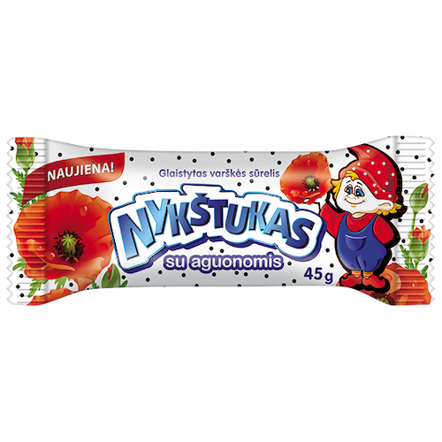 Nykstukas Glazed Curd Snack Poppy Seeds 45g