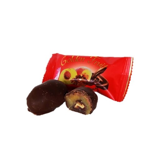 Golden Fruit Peach w/Walnut in Chocolate Loose 250g