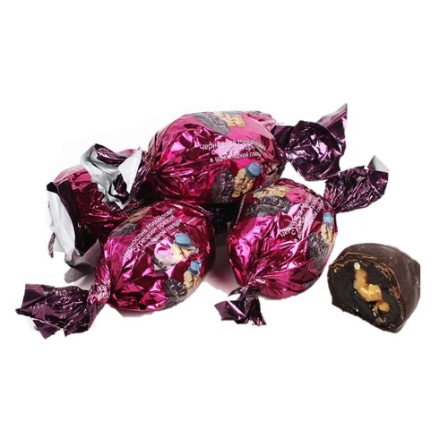 KDV Candy Prune w/Walnut in Chocolate Loose 250g / Чернослив Михайлович