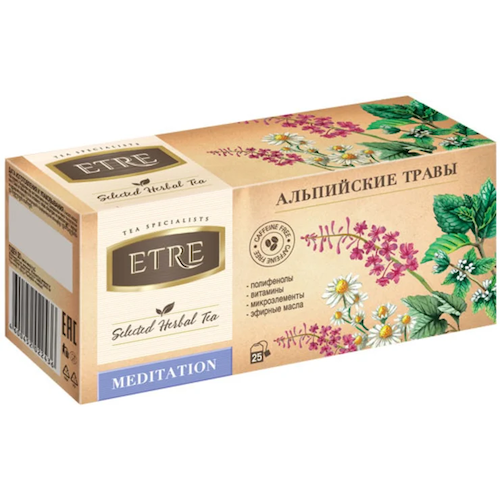 ETRE Alpine Herbs Meditation Tea 25 bags 38g