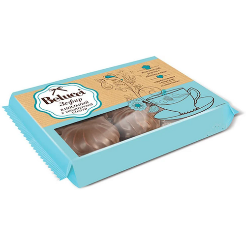 KDV Belucci Marshmallow Glazed Vanilla 380g / Зефир Ванильный Глазированный