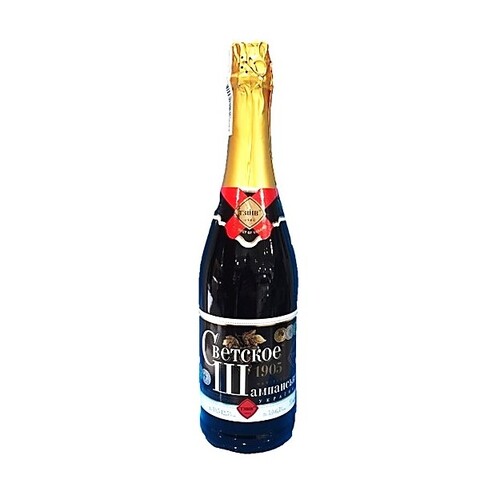 Soviet Sparkling Wine Semi-Sweet White 0.75L / Светское Шампанське України